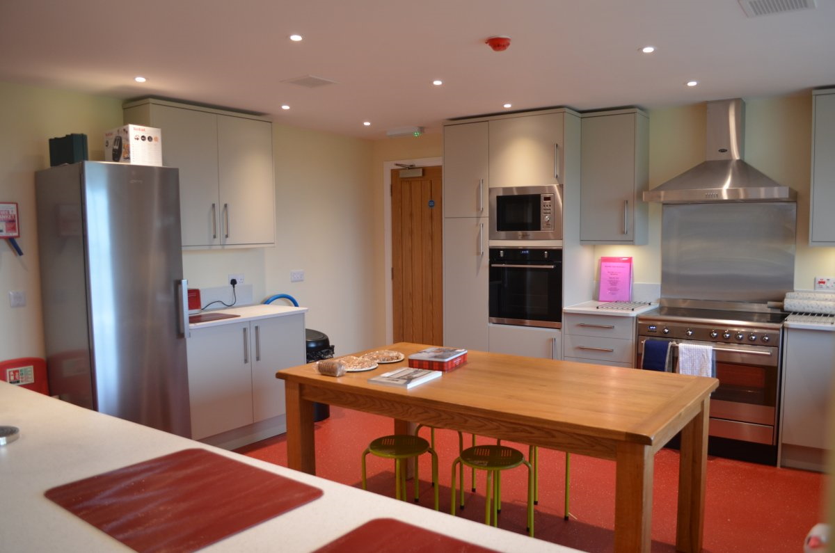 Bassenthwaite Parish Rooms - view of kitchen from the hatch