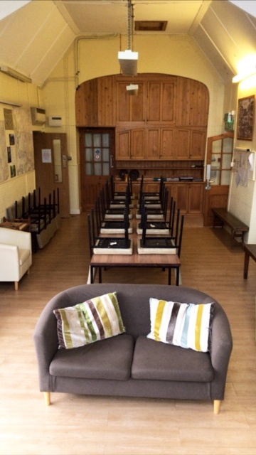Boughrood Field Centre social and dining space