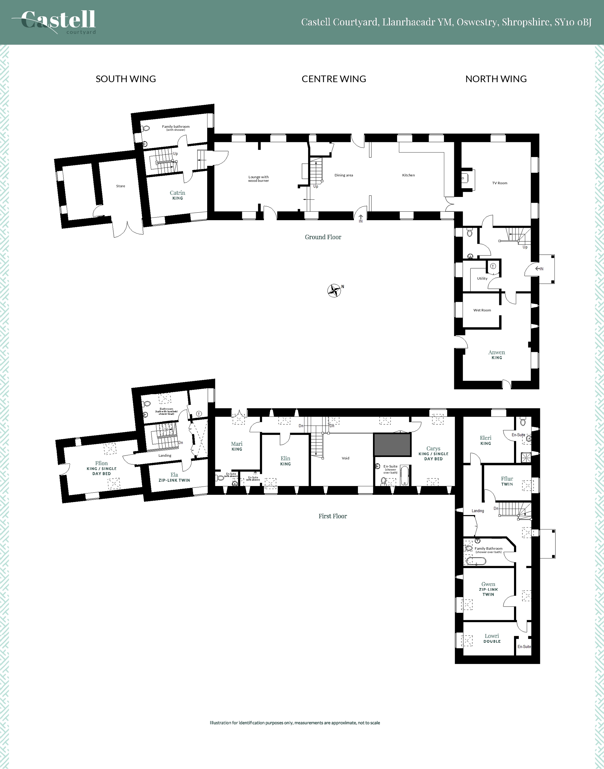 Castell Courtyard floor plan
