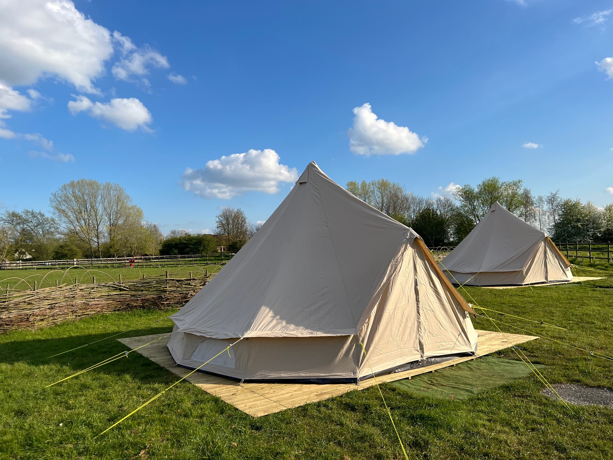 Grafham Water Centre - tents in the bell tent village sleep up to 60