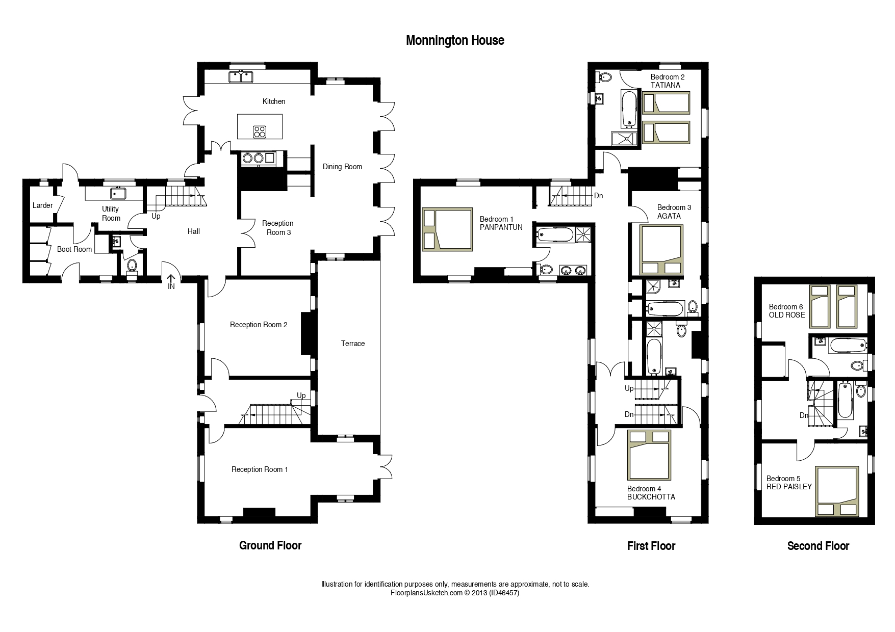 Monnington House floor plan