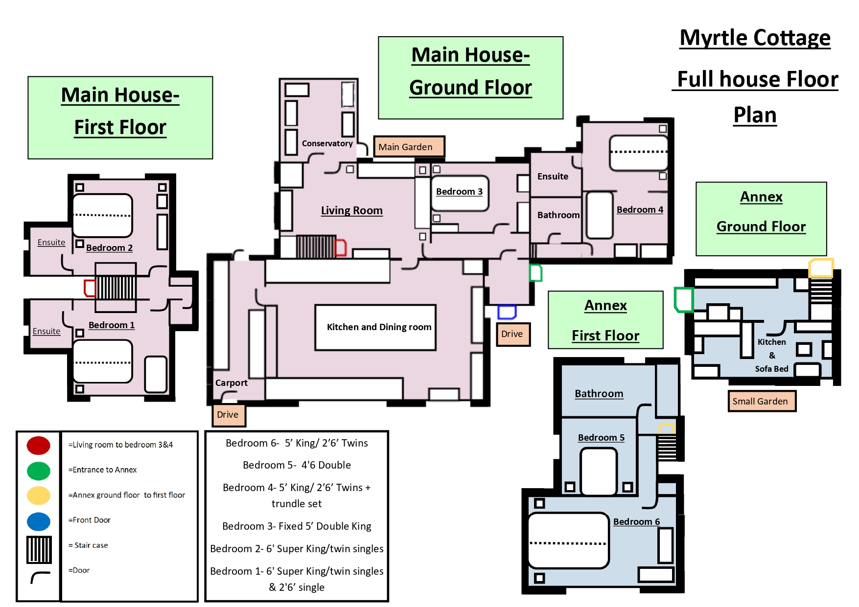 Myrtle Cottage floor plan