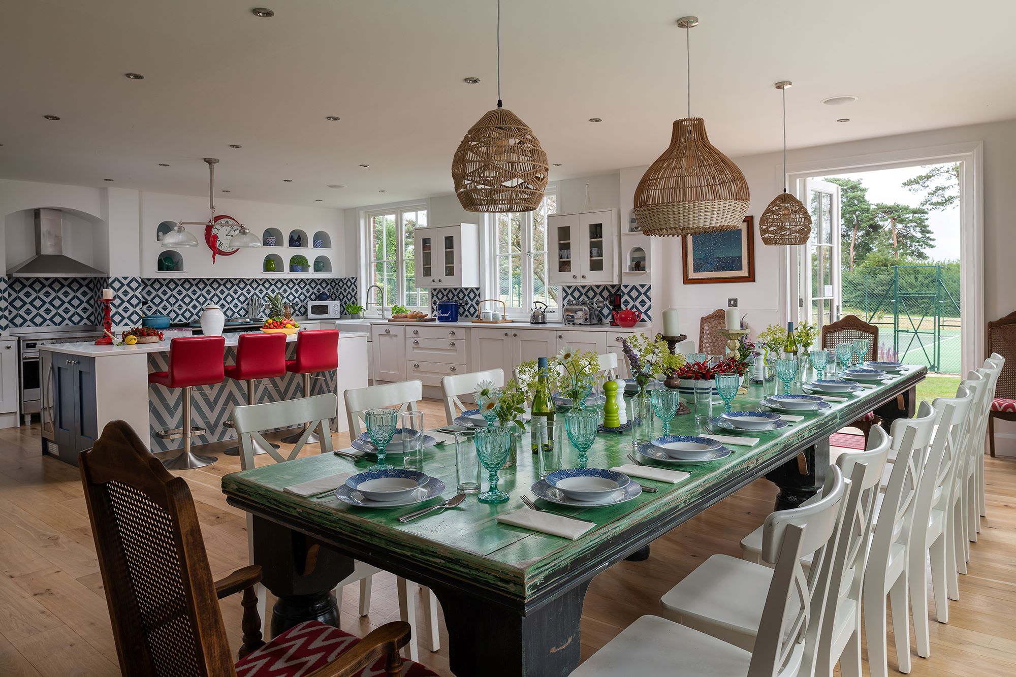 The Old Glebe - Big House - kitchen/ dining area