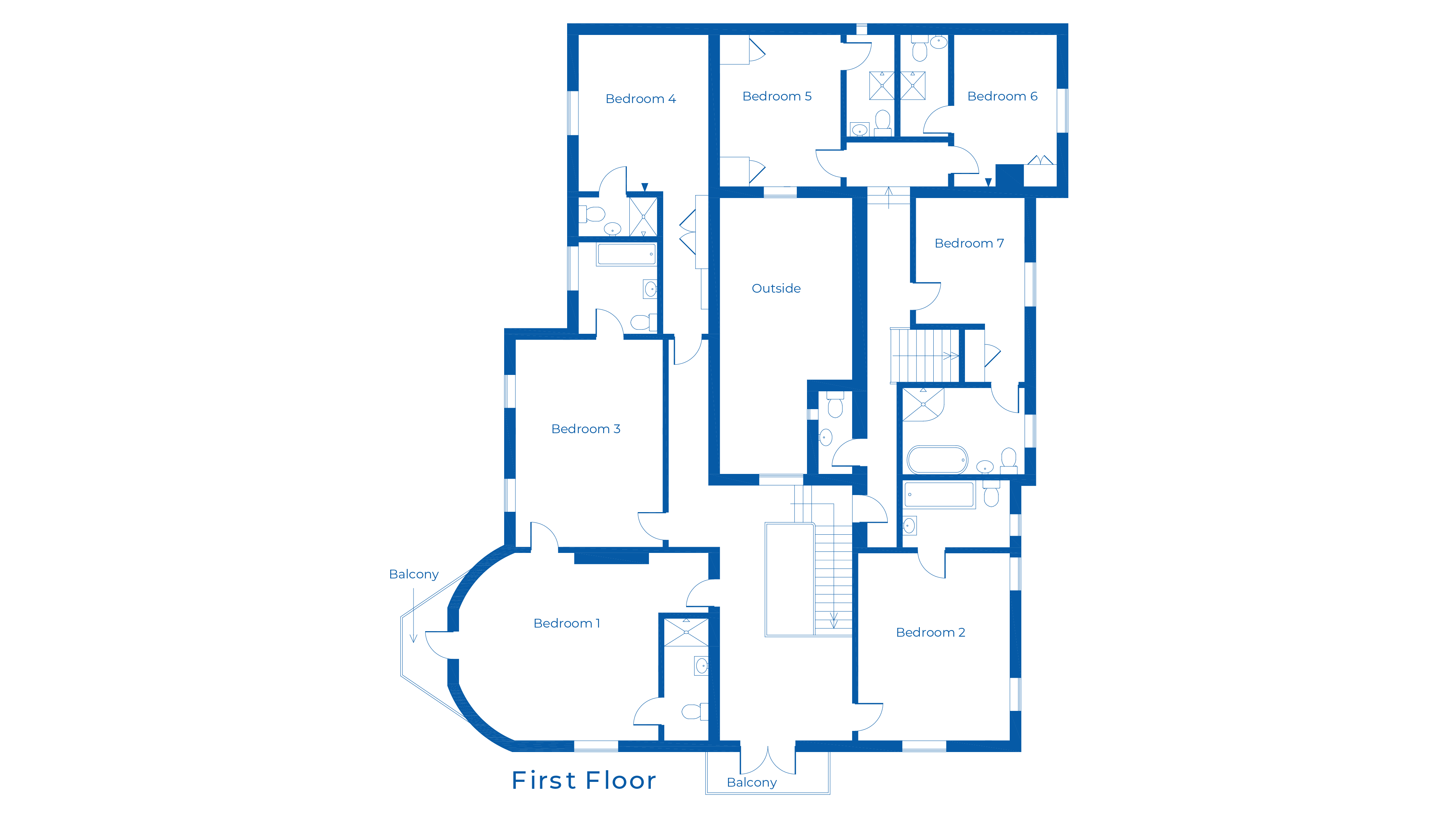 The Old Rectory, Caersws - first floor