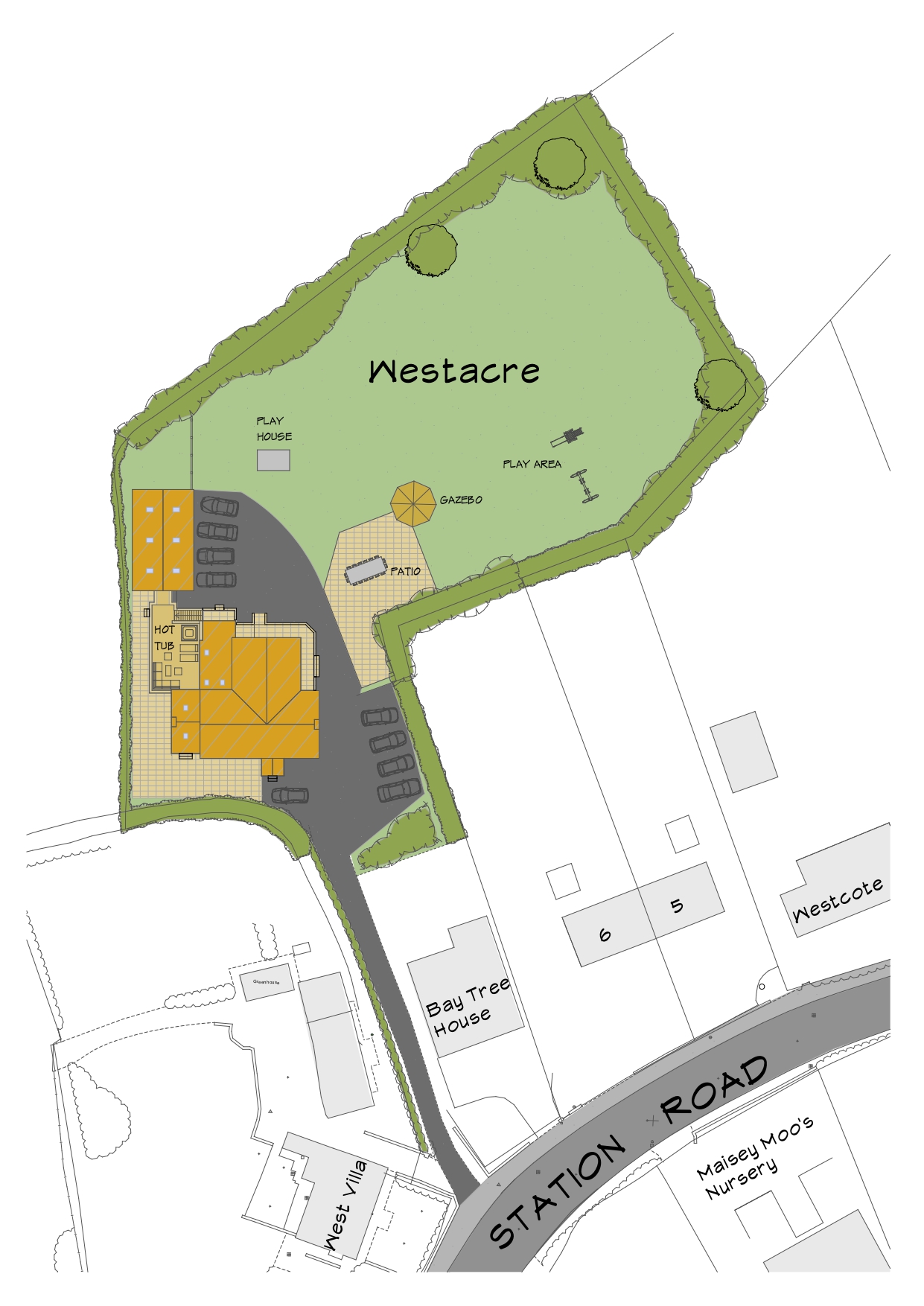 West Acre - site plan