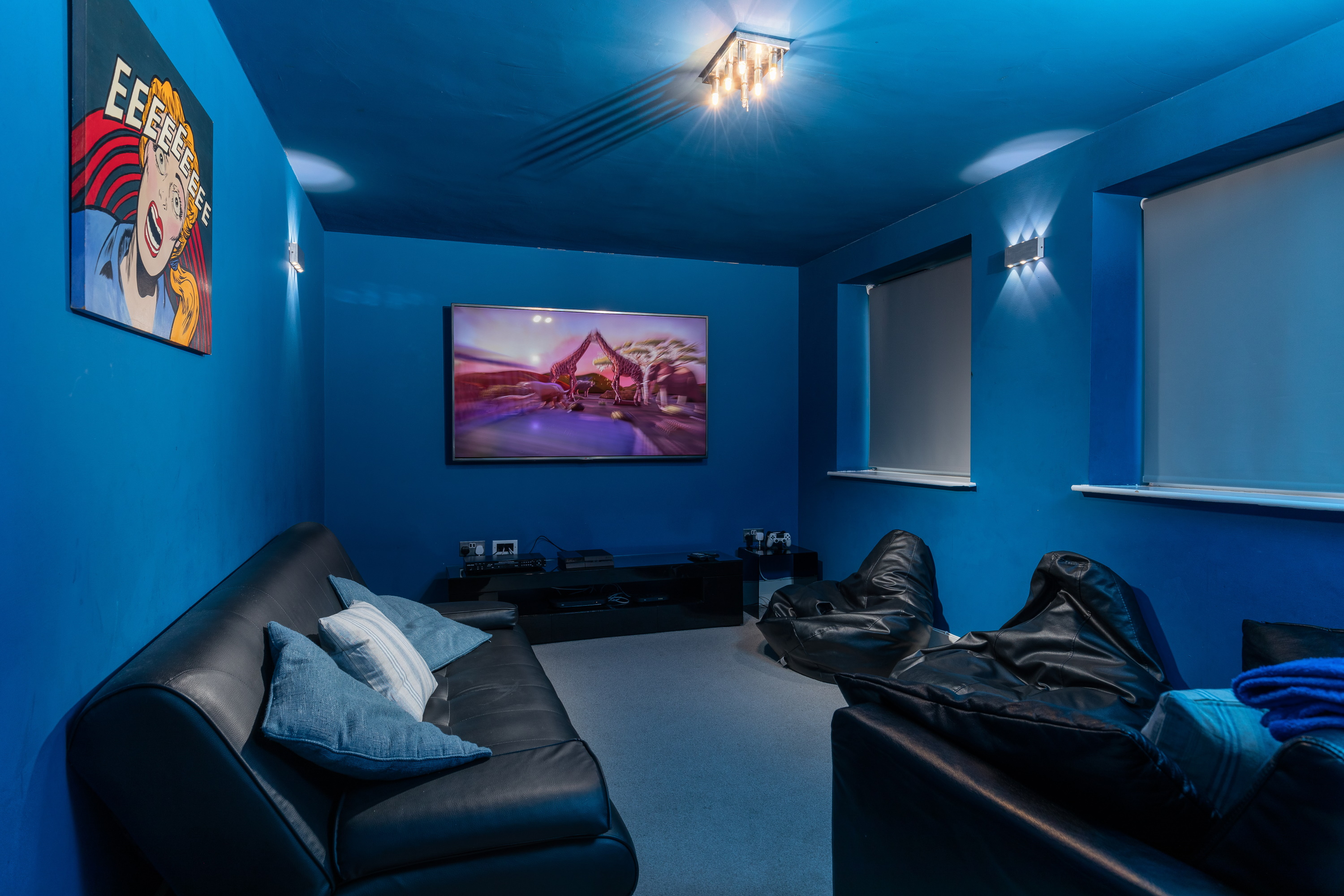 Big Cottage At Fistral - cinema room with 70'' 3D HD TV, PS4 and WiFi