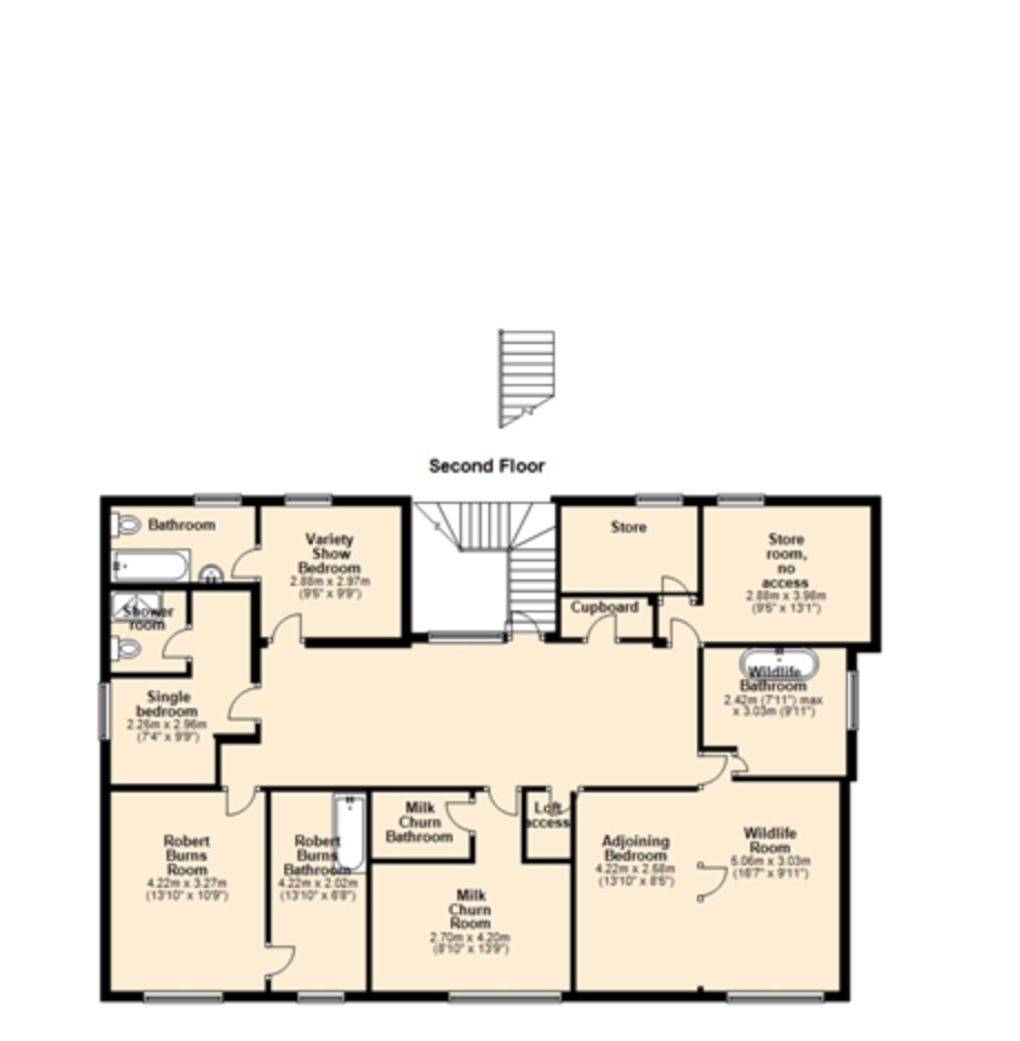 St Blane's - 2nd floor plan