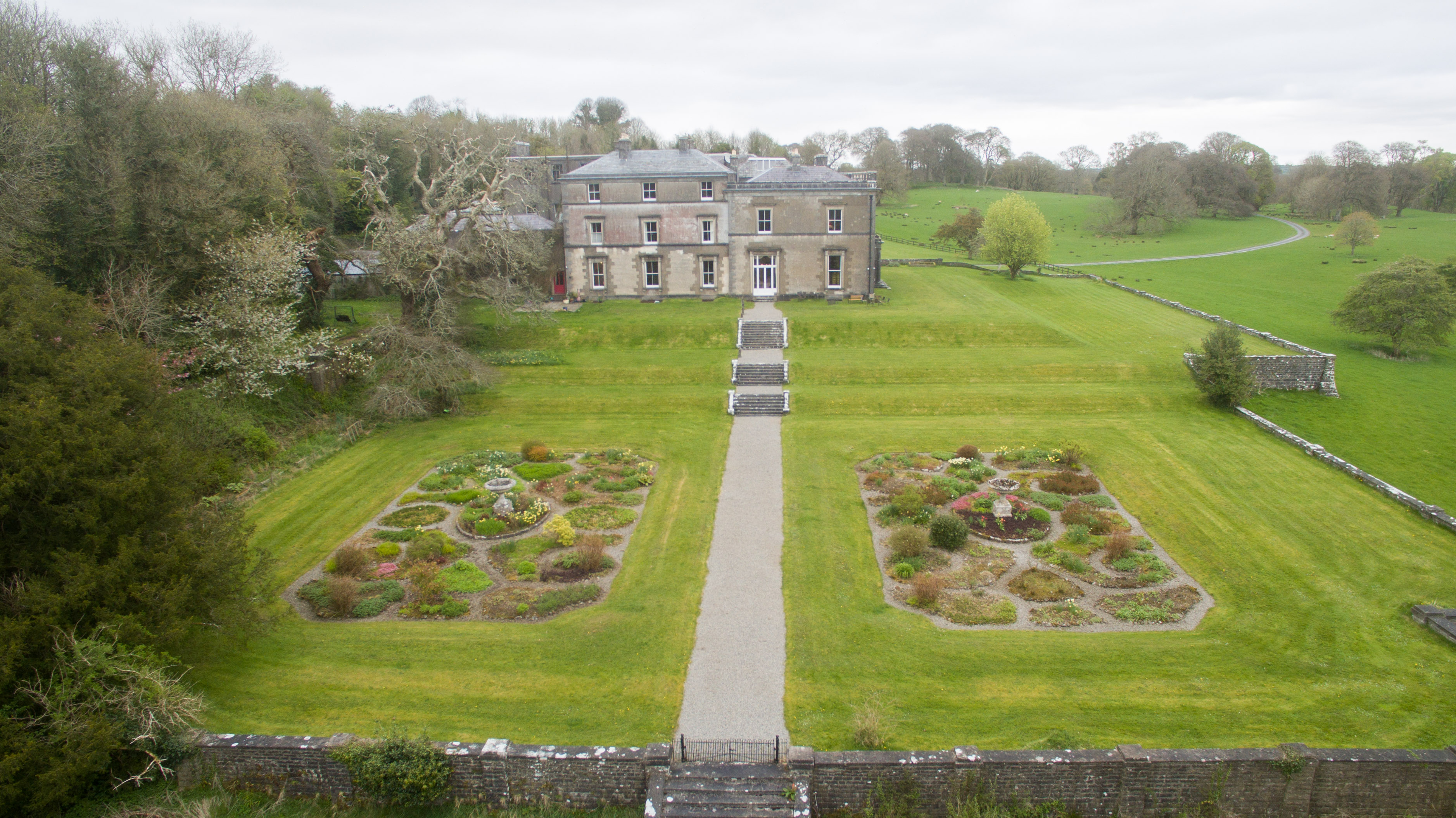 Temple House - beautiful terraced gardens