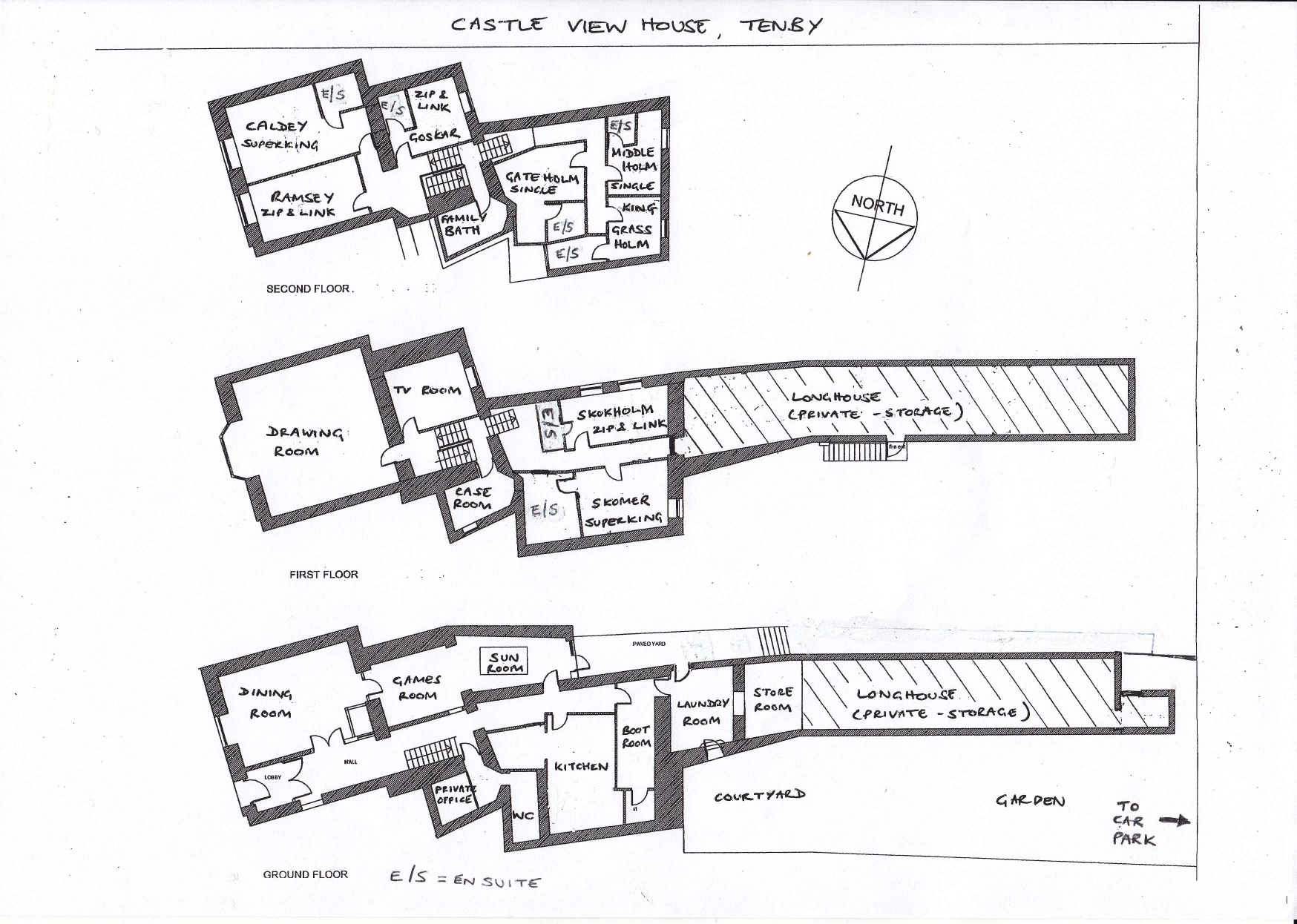 Castle View, Tenby - floor plan