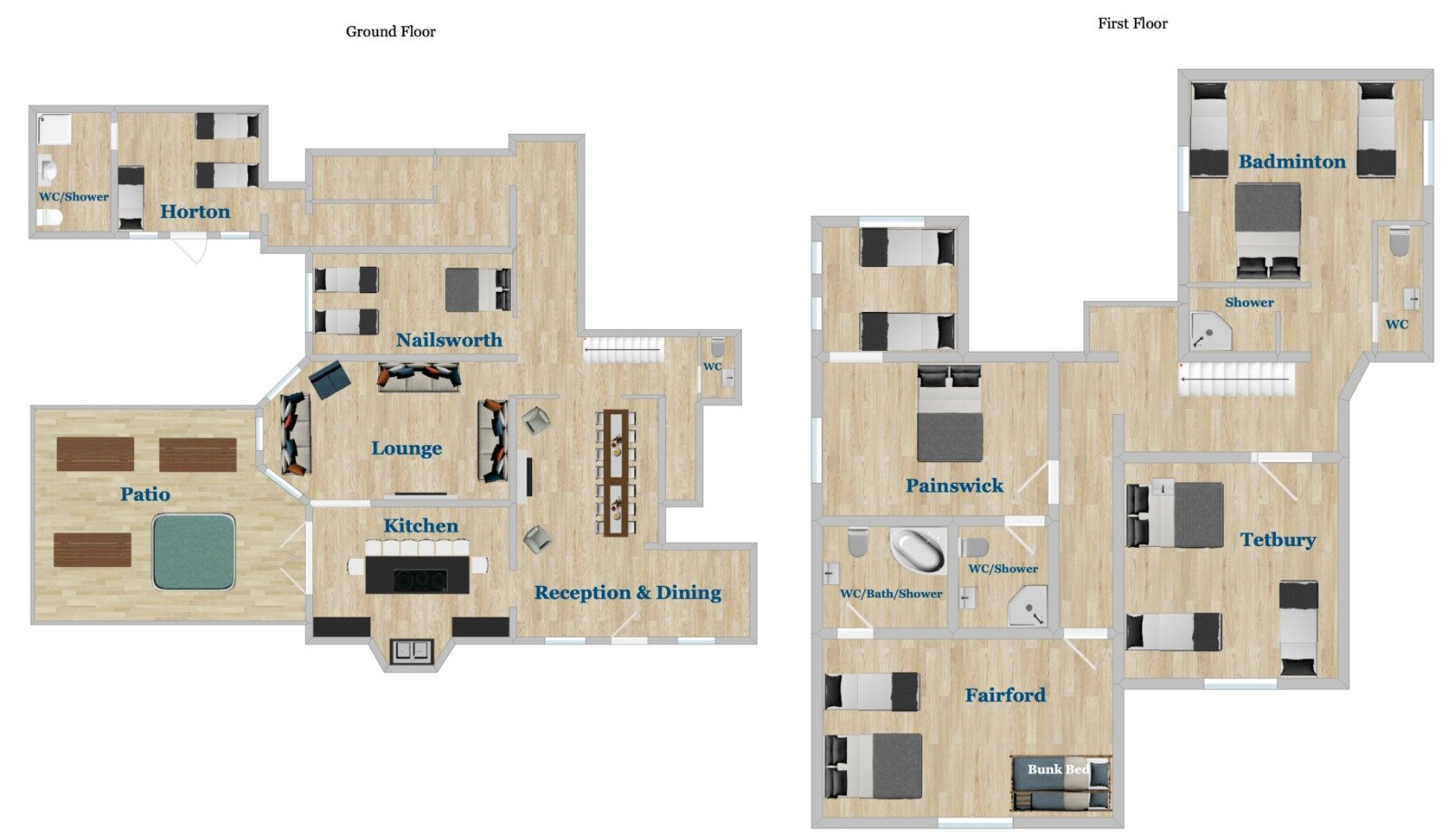 Cotswold Manor House floorplan
