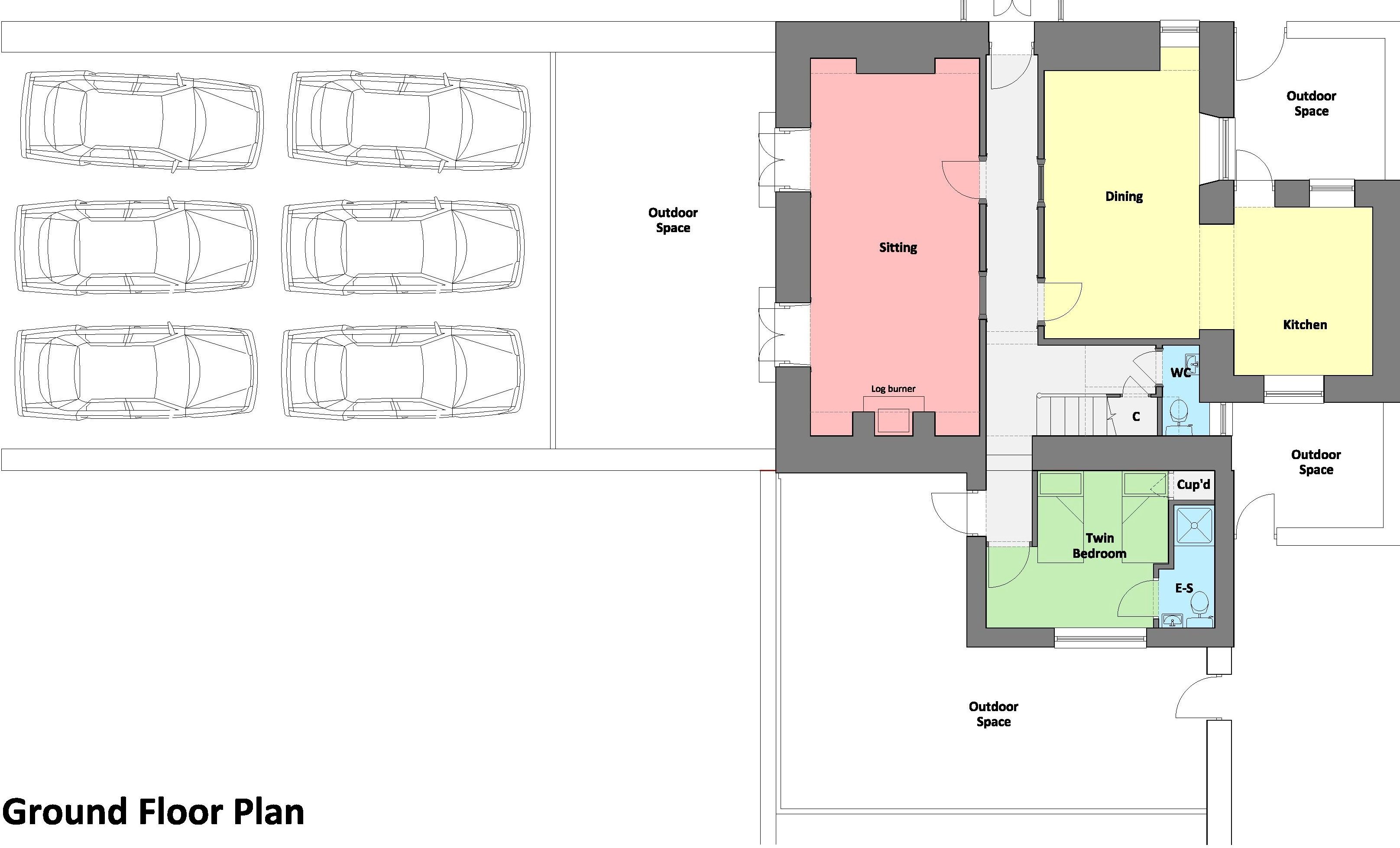 Rhydwenfa - ground floor plan