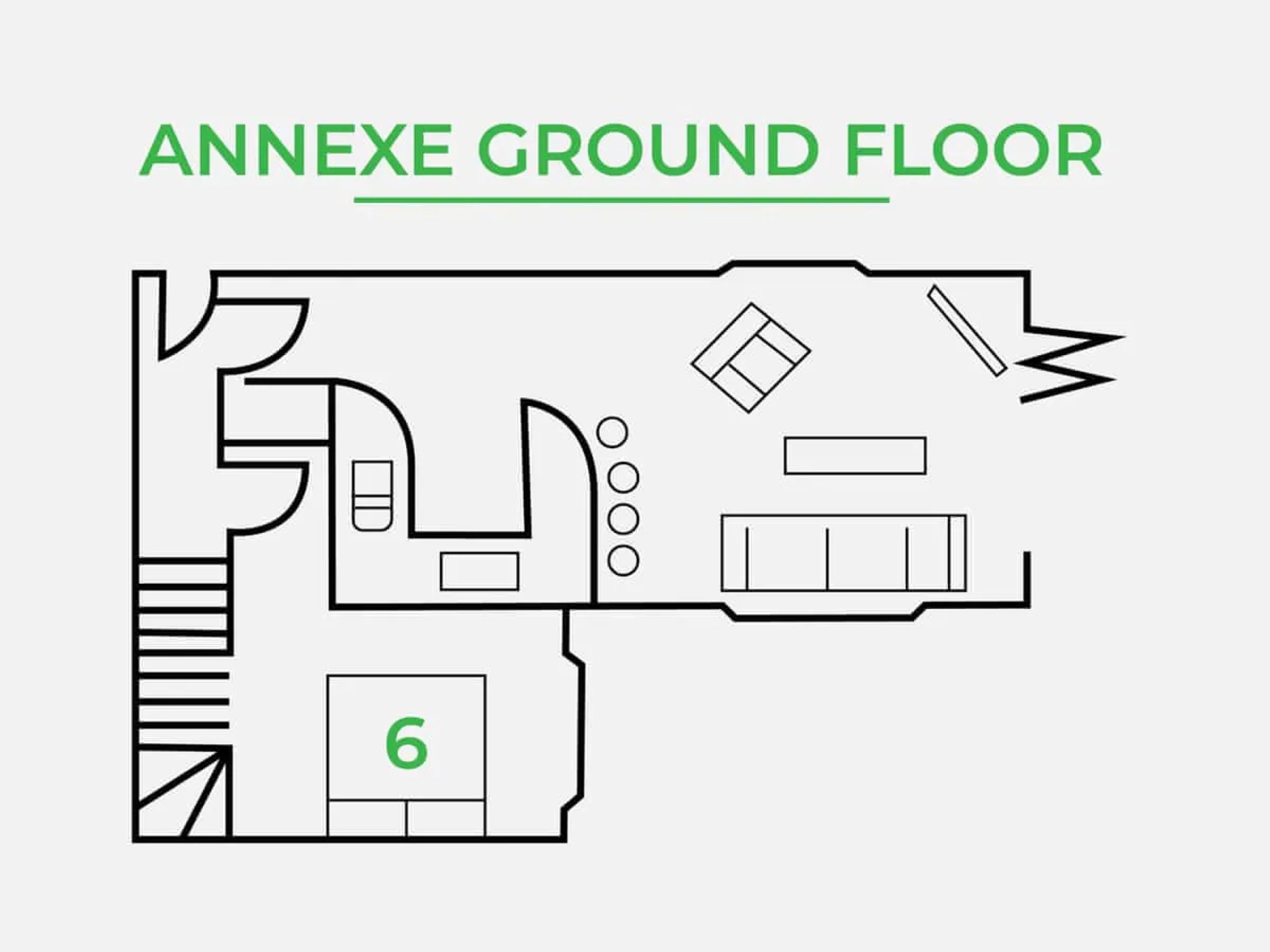 Walpole House - annexe ground floor plan