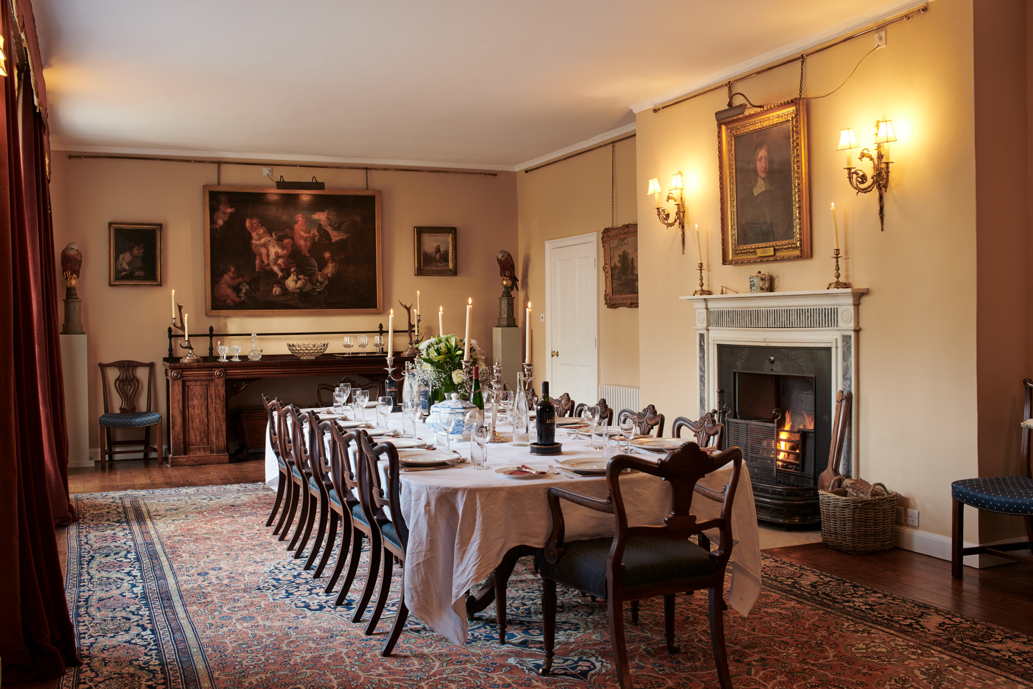 Blyth Hall - dining room able to seat a large group