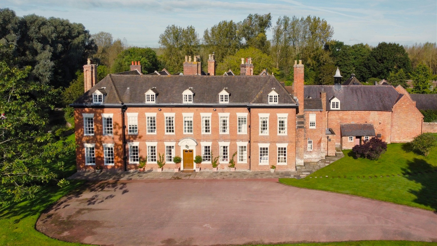 Blyth Hall - an impressive front view