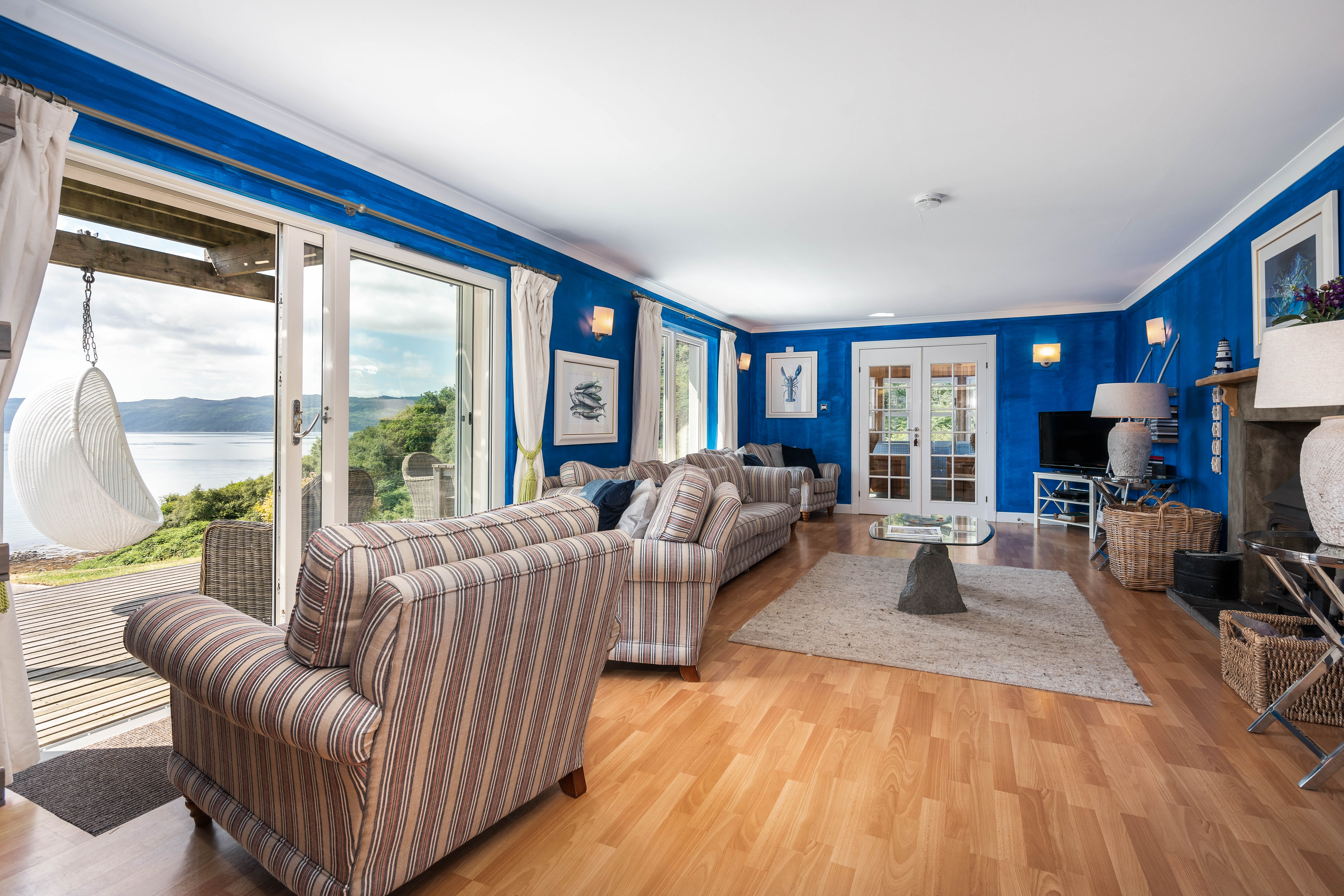 Crispie Lodge - large picture windows for taking in the view
