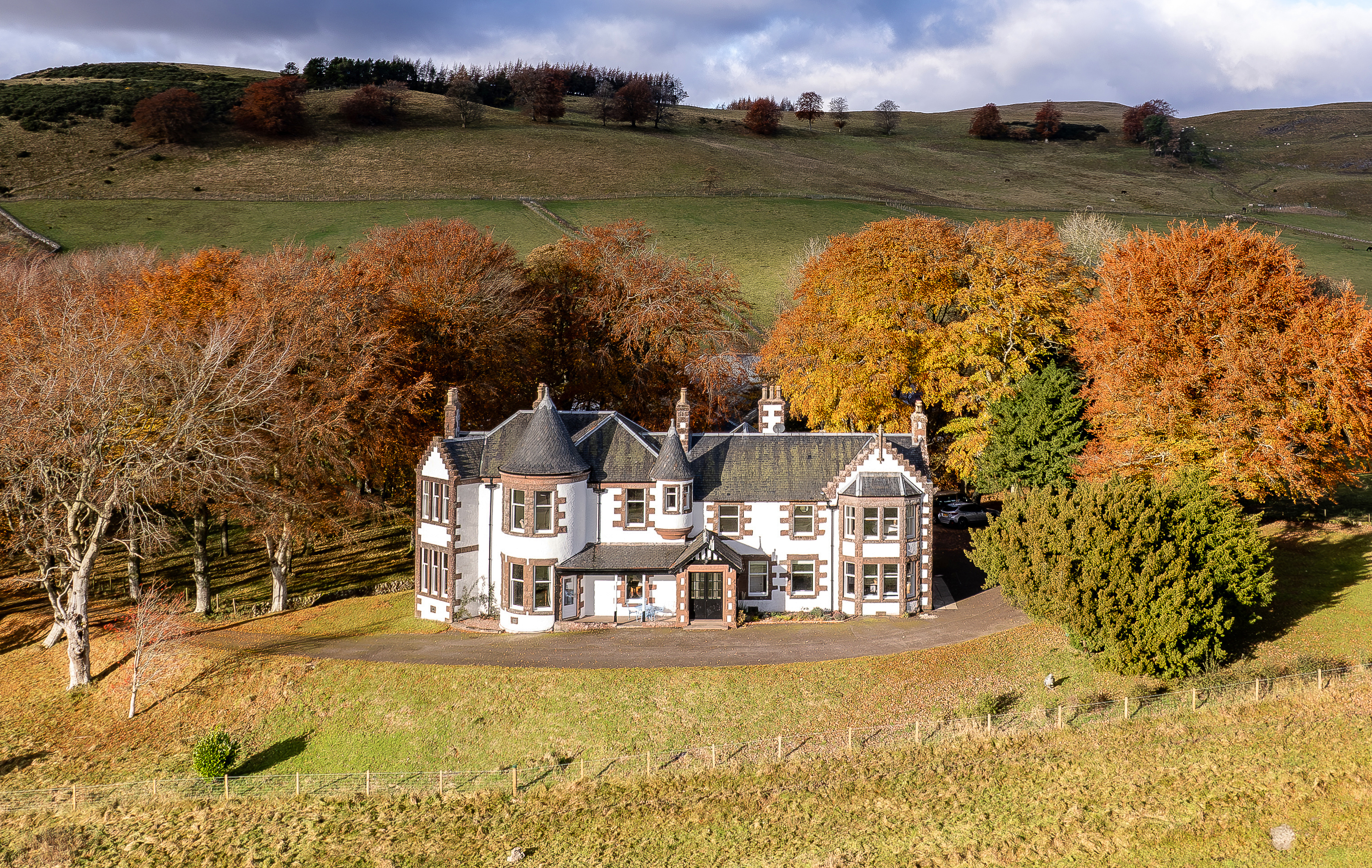 Kinclune House - impressive turreted house