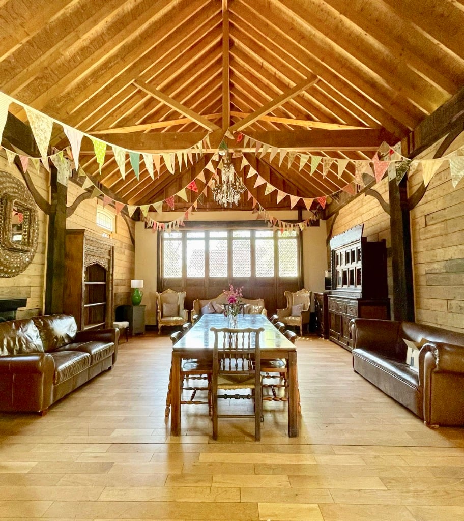 The House on the Brooks, Timber Barn - dining hall