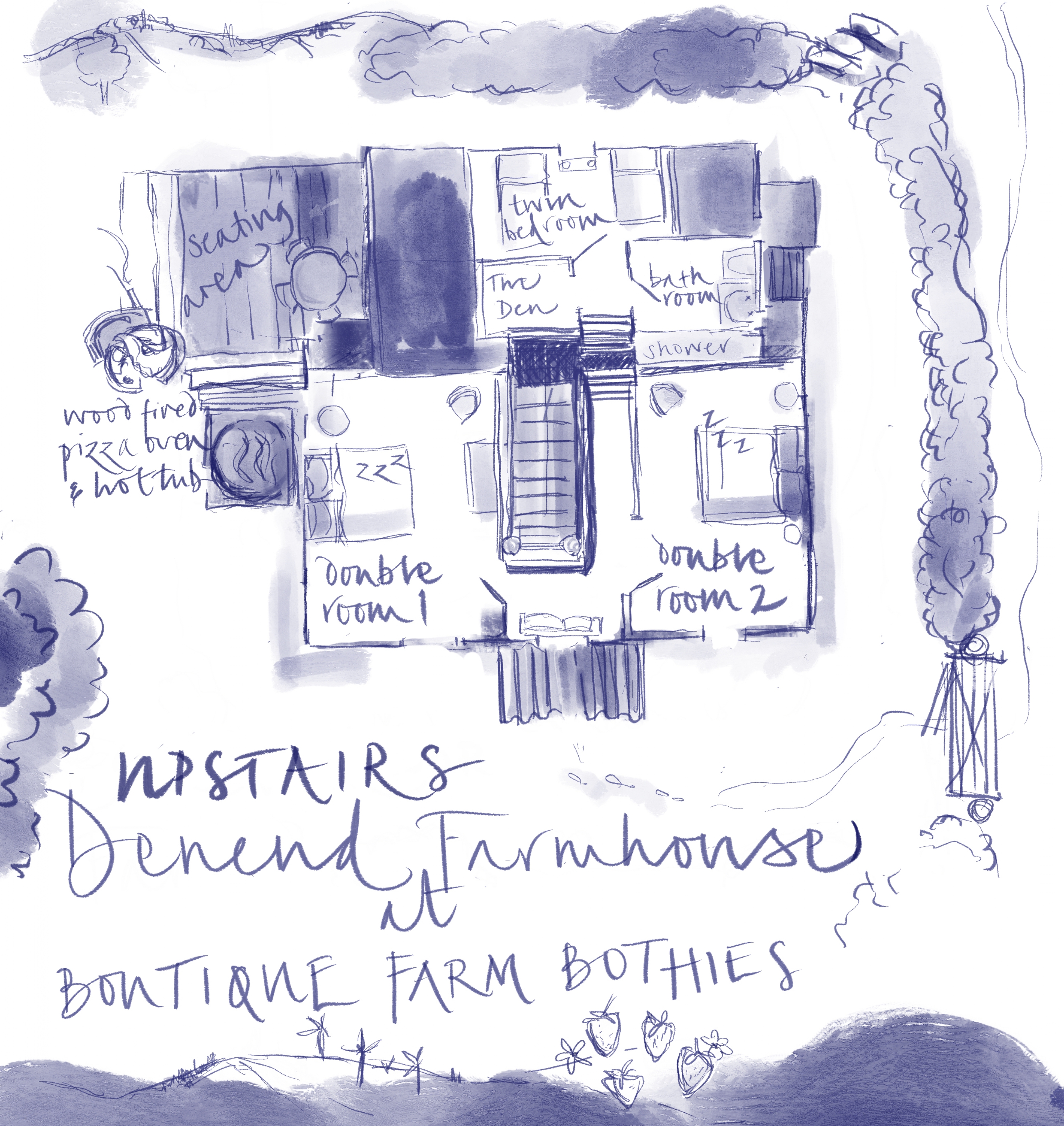 Denend Farmhouse upstairs