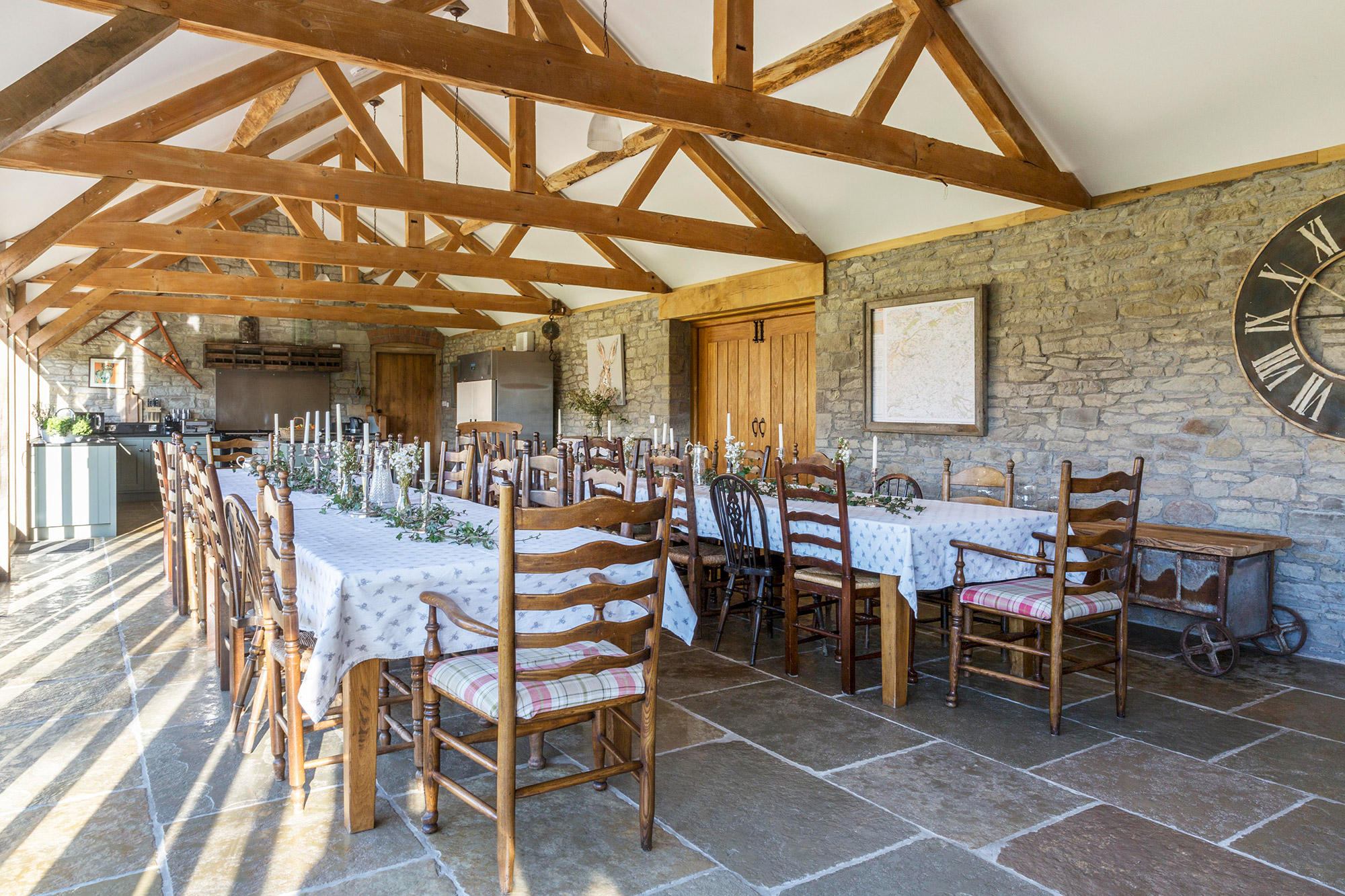 Barns at Upper Court - where everyone can dine together