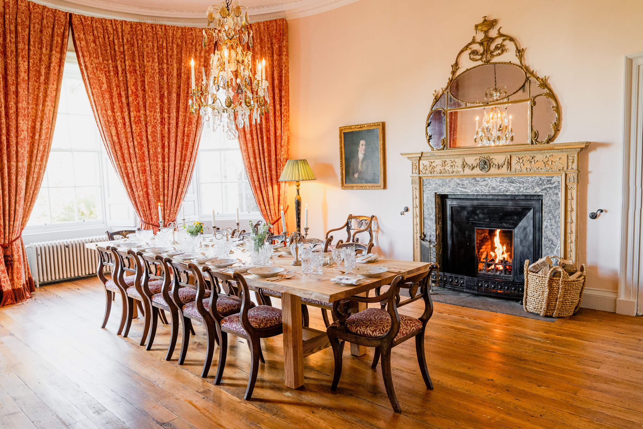 Birkhill Castle - formal dining for all guests and a lovely spot for a wedding breakfast