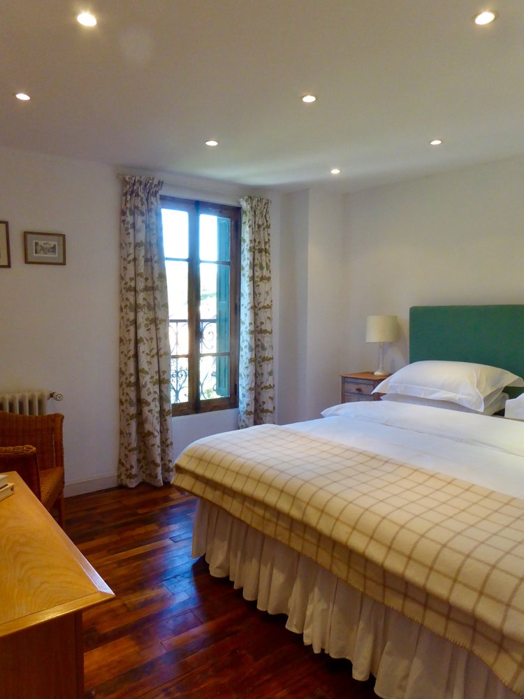 Le Grand Chalet - lovely wooden floors and stylish soft furnishings in the bedrooms