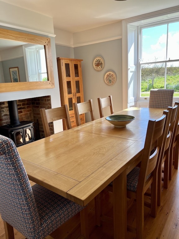 The Mill House IOW - oak dining table for 12