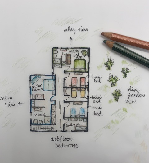 Casale degli Olivi floorplan first floor