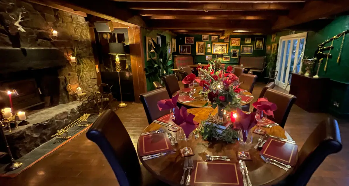 Tormaukin House - cosy dining room for 24 when self catered