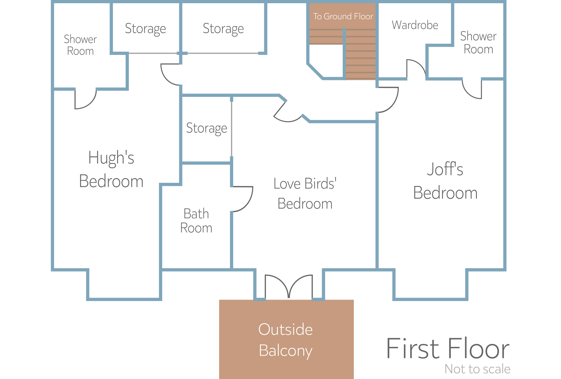 Crispie Lodge - first floor plan
