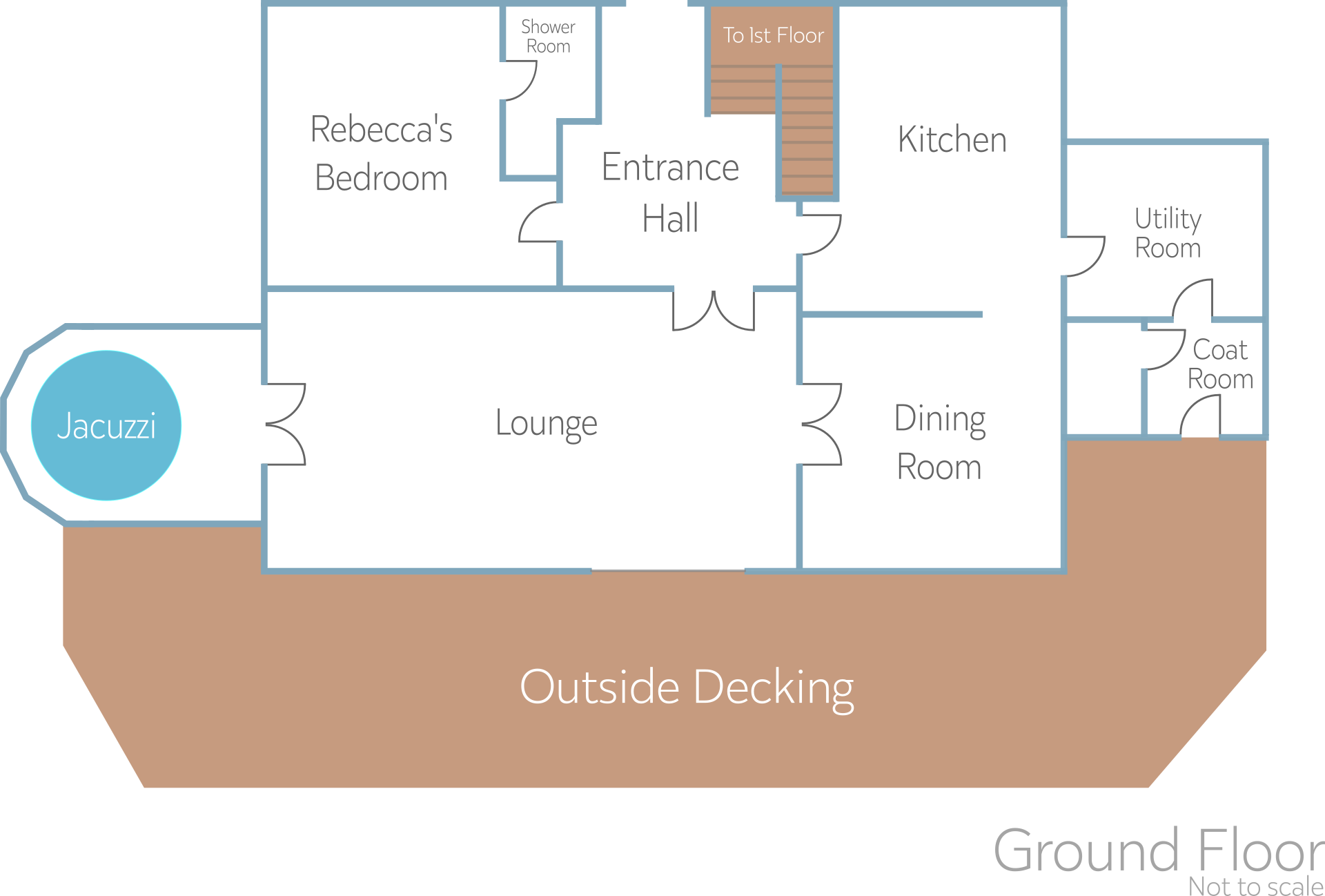 Crispie Lodge - ground floor plan