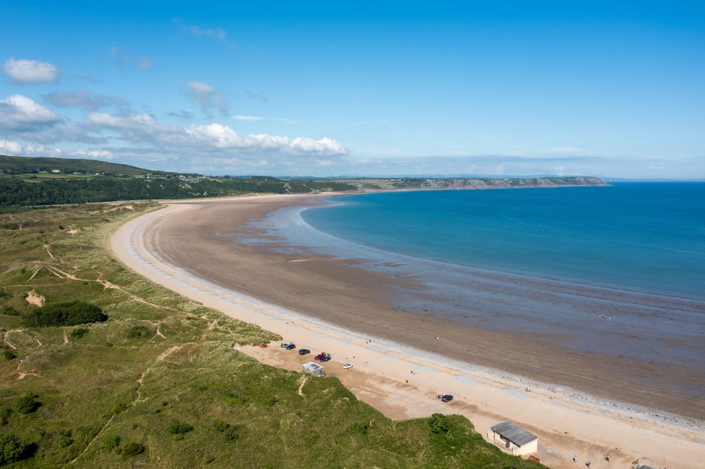 Oxwich Bay in the Gower Peninsula