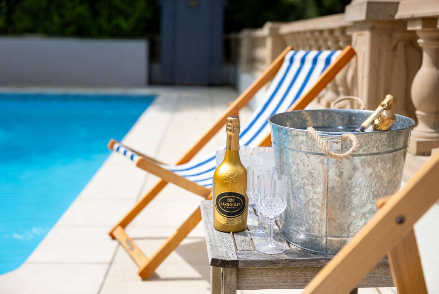 School Rooms Estate - the pool terrace
