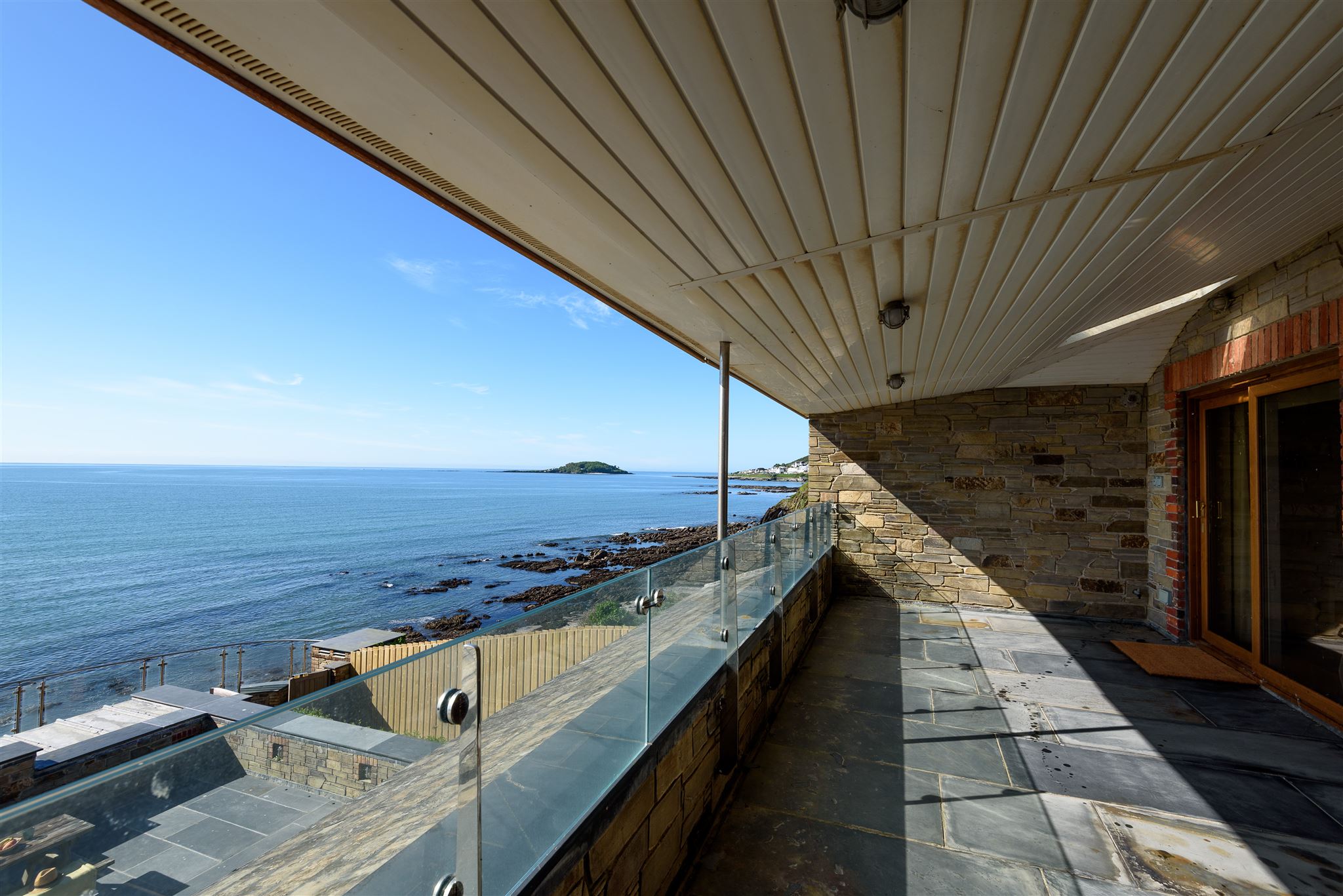 Trelawne - views from the covered terrace