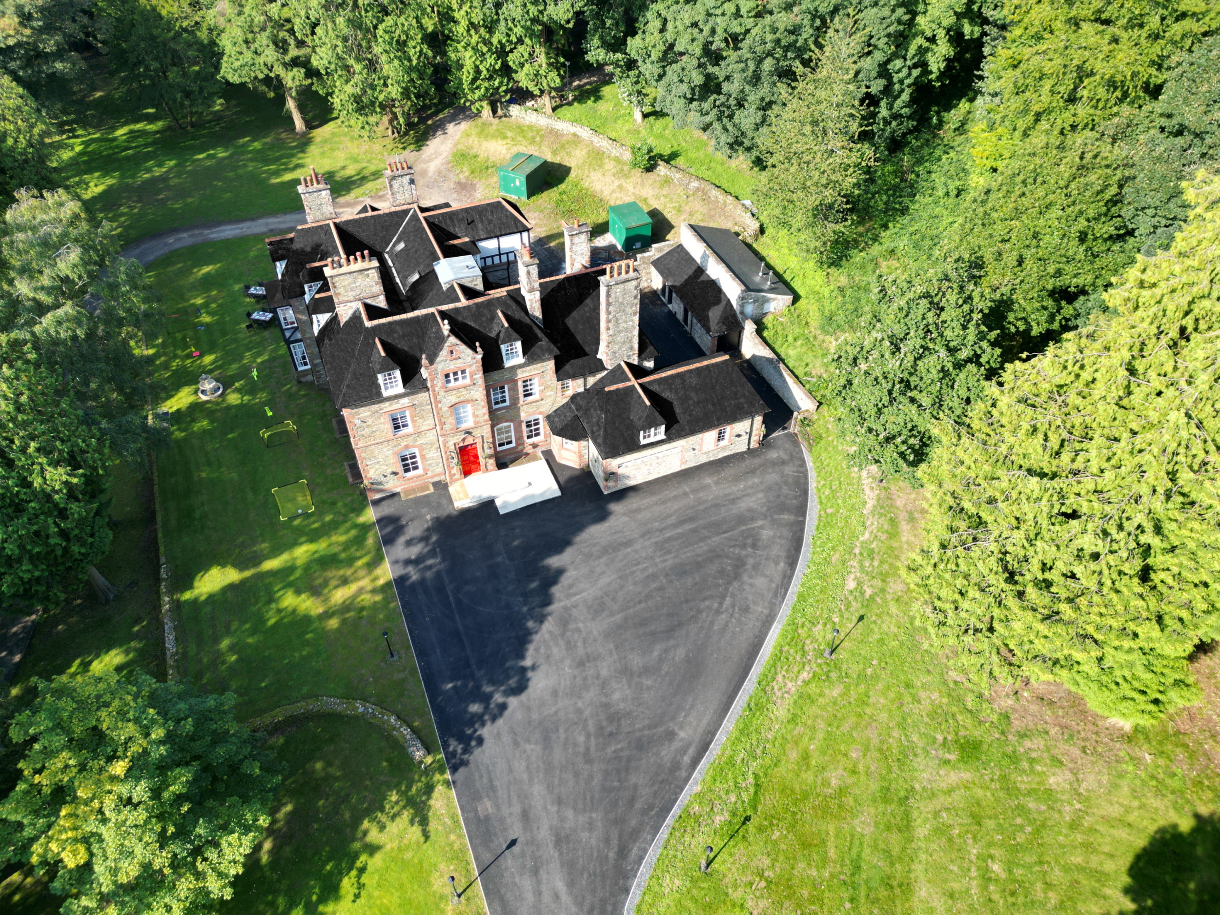 Dunningwell Hall - the Victorian house from above