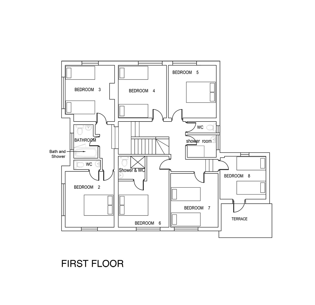 Seashore House - first floor plan