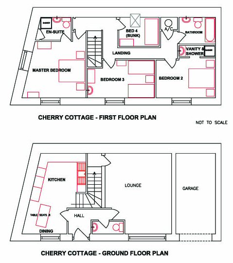 Buckland Court Cherry Cottage floor plan