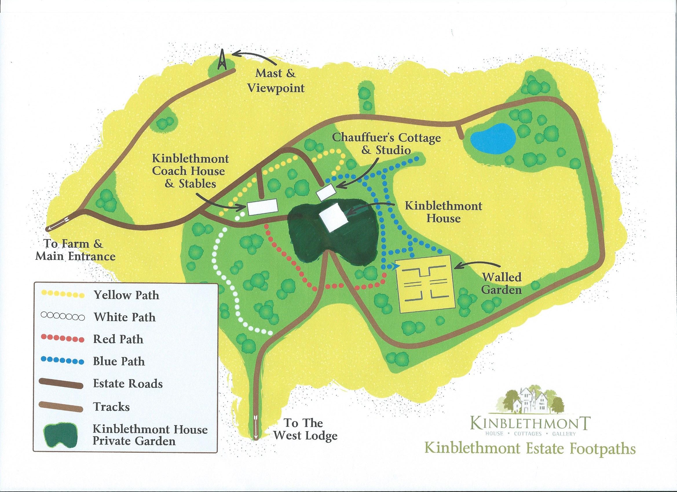 Kinblethmont footpath map