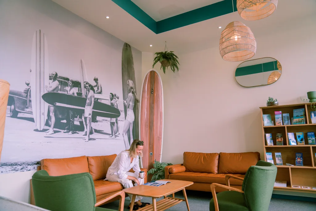 Vali by Village - welcoming reception with sofas