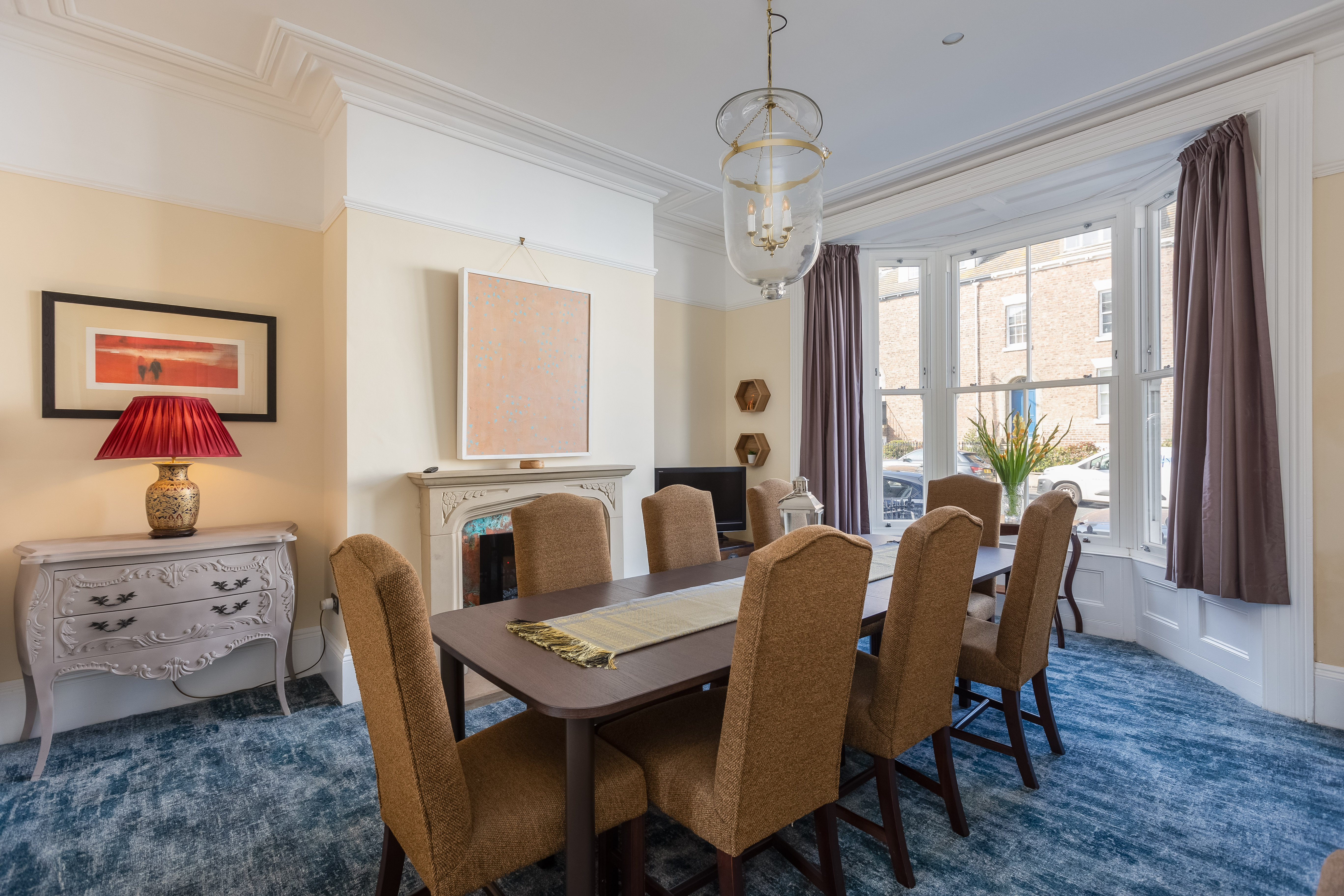 No. 4 Whitby - formal dining room with bay window