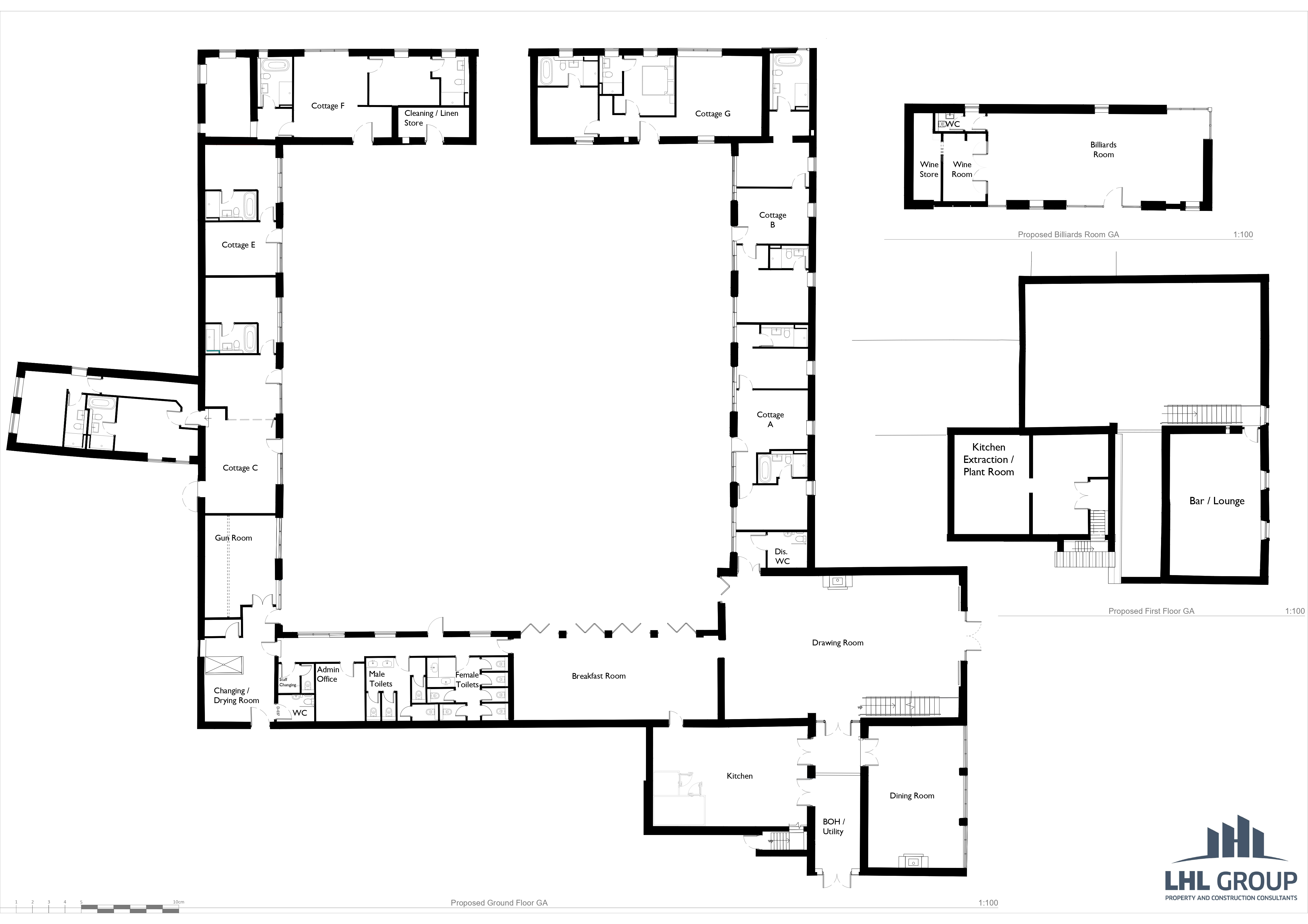 Low Barn at Flakebridge - plan