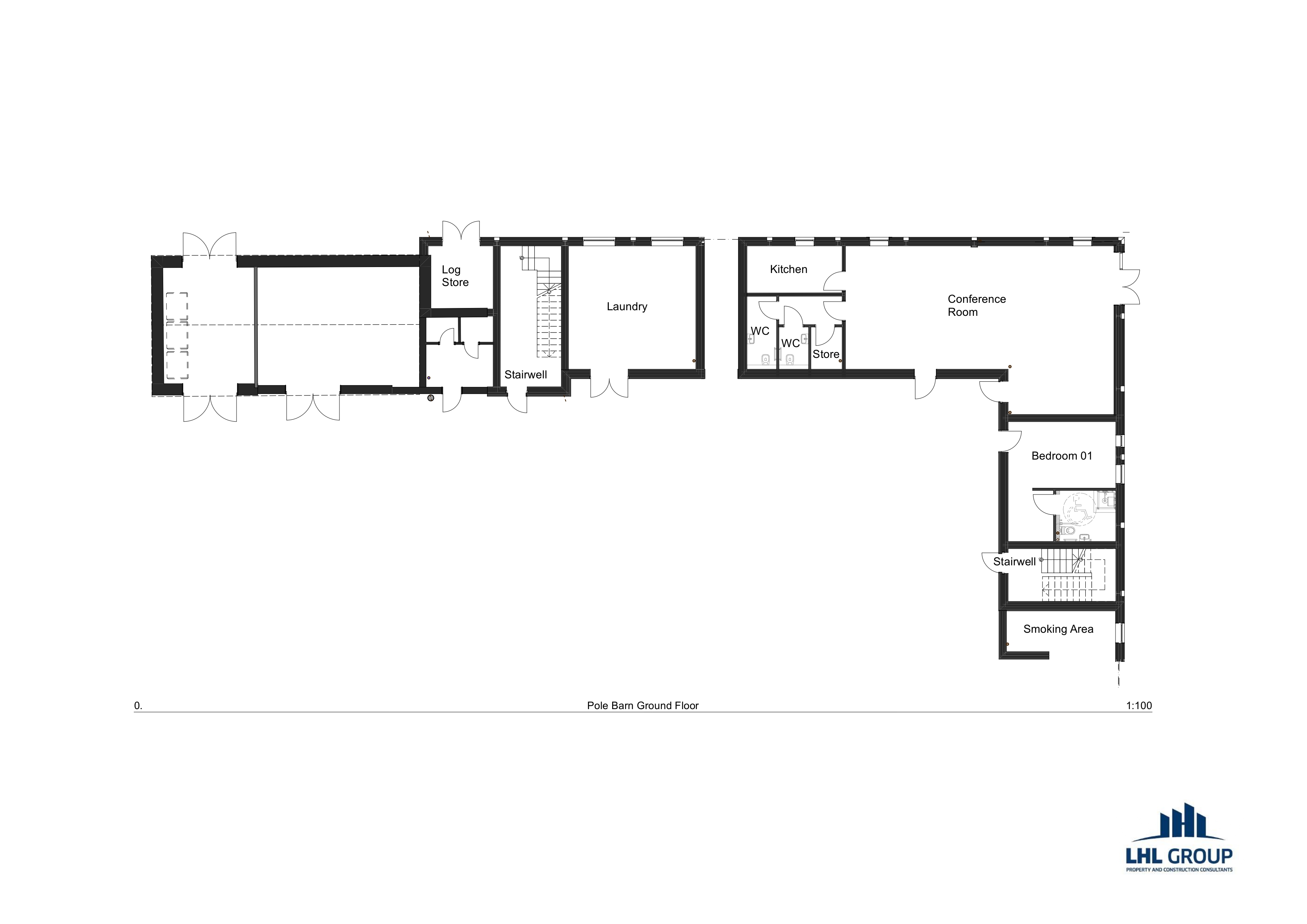 Pole Barn at Flakebridge - ground floor