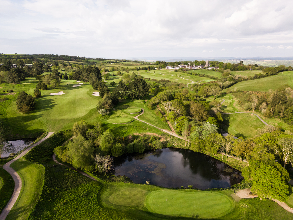St. Mellion Estate - aerial view of the site