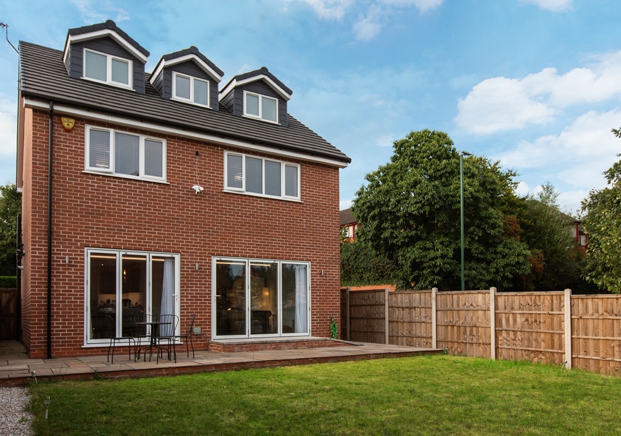 The Big Cosy - the rear of the property with enclosed garden