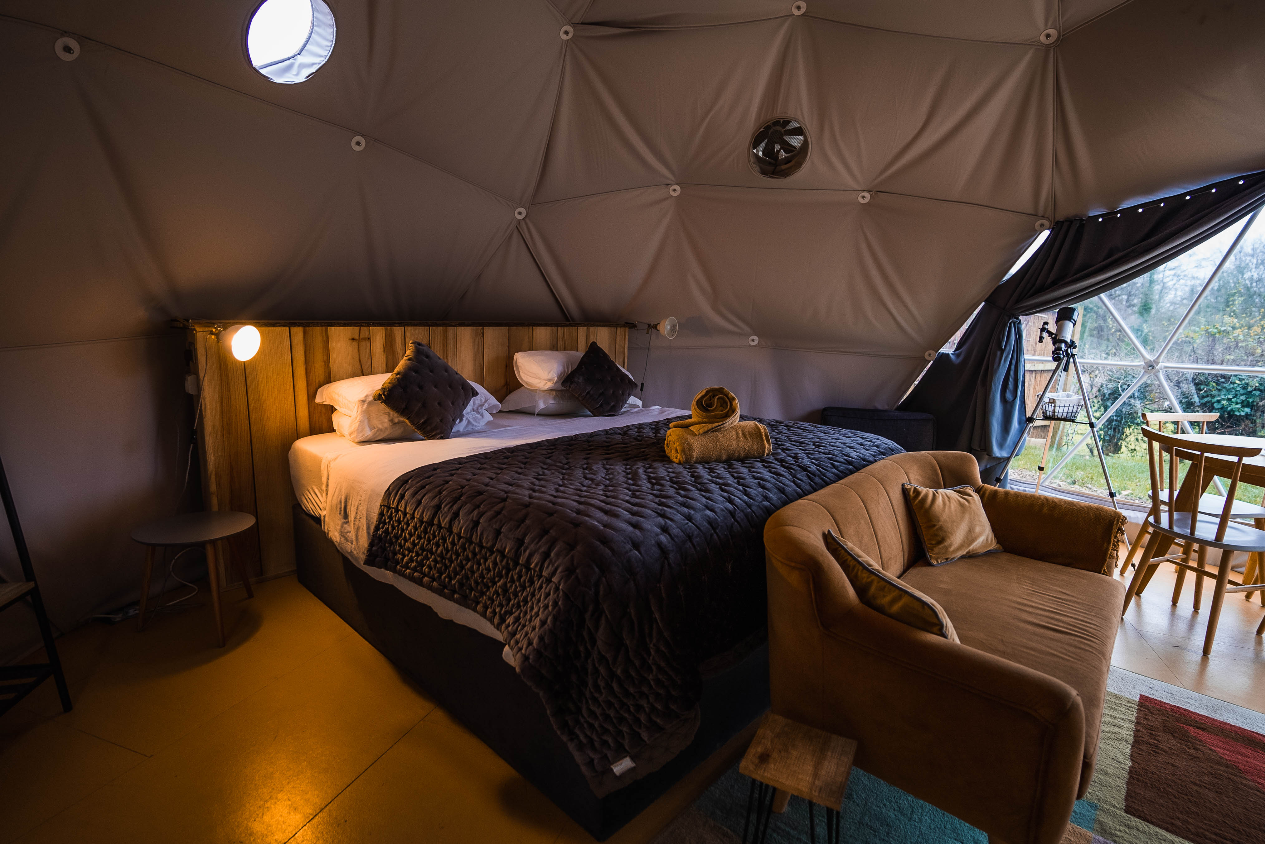 Tonic - The Little Retreat - stylish luxury dome interiors