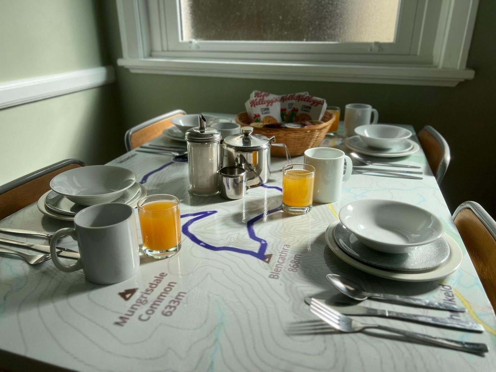 Denton House - continental breakfast is available