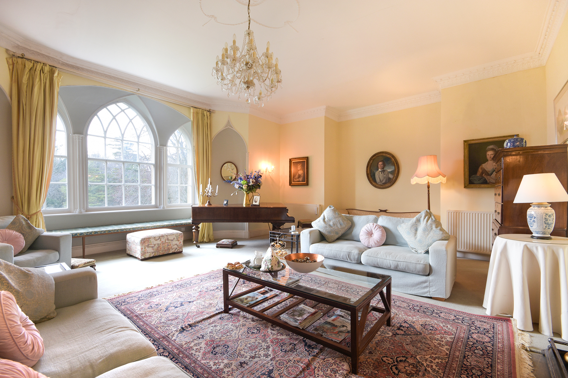 Craster Tower Penthouse - the drawing room is at the top of the Pele tower