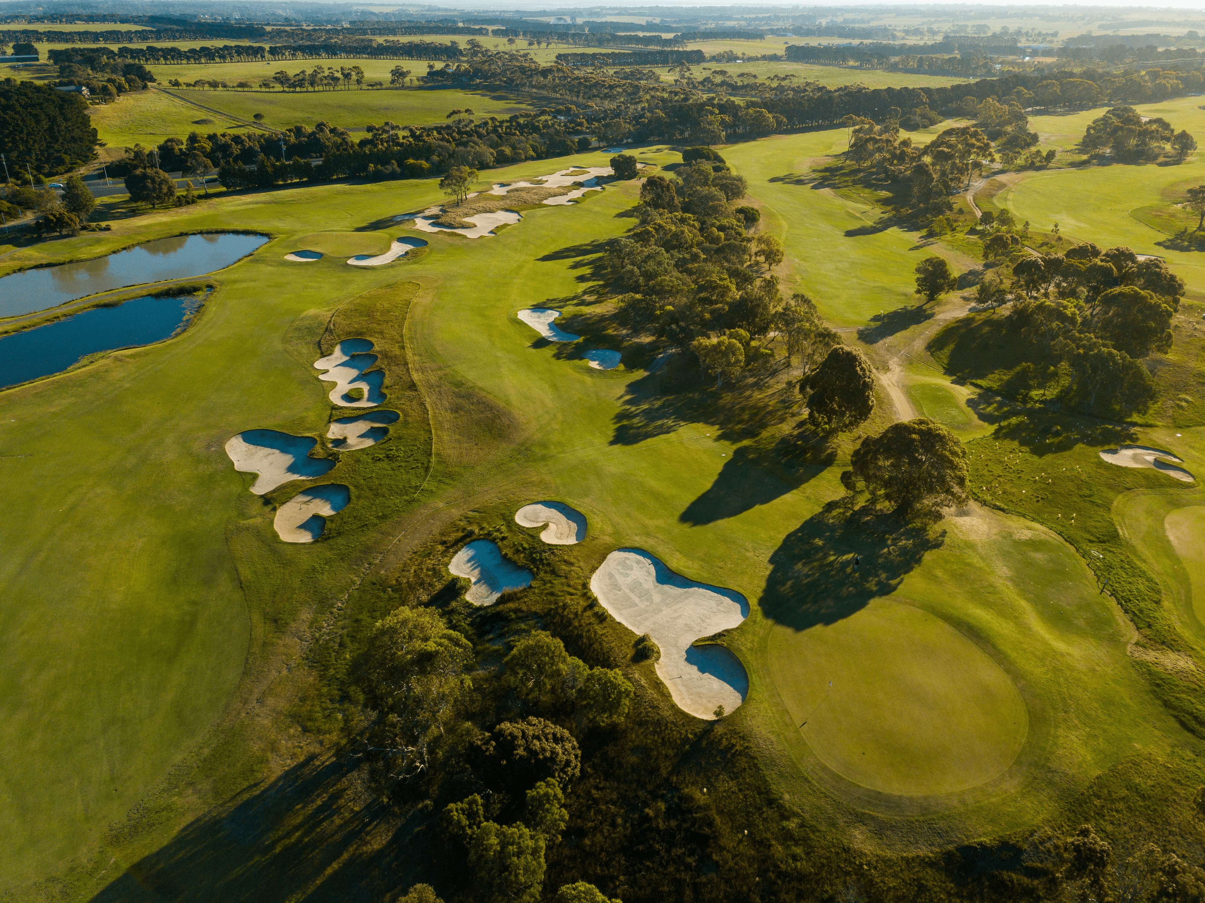 Curlewis - aerial view of the award winning golf course