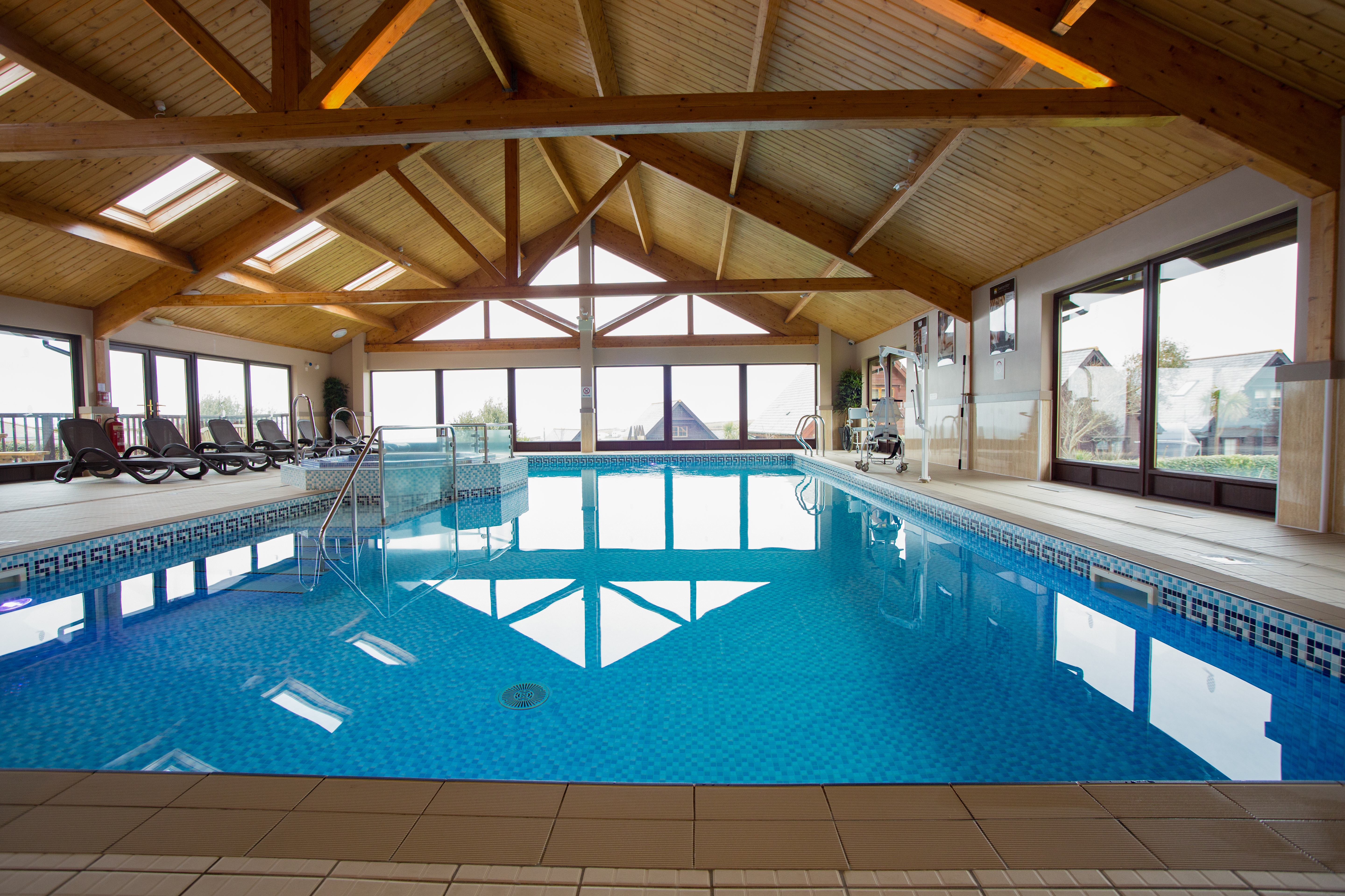 Gwel an Mor - shared on site indoor swimming pool and spa