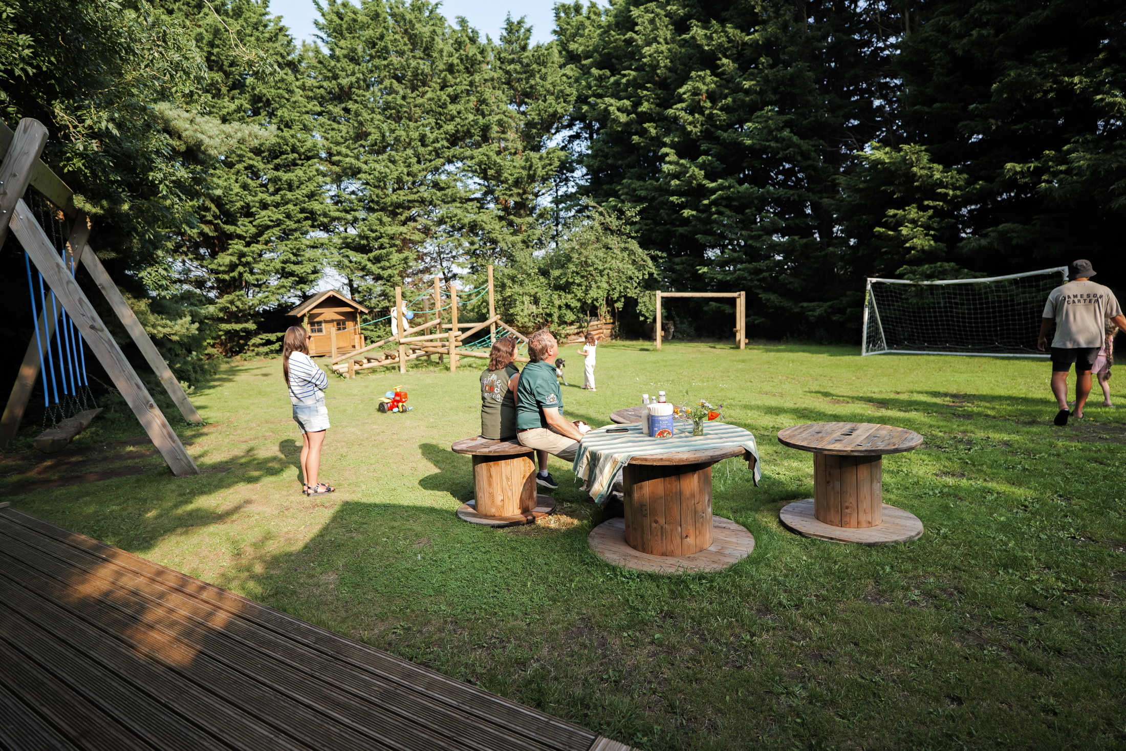 Lahtle Wood Glamping - plenty of places for the children to let off steam