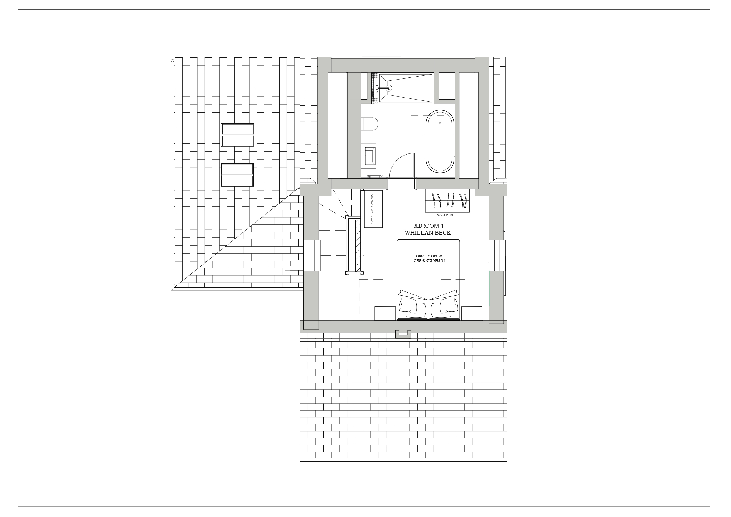 Eskdale Retreat Coach House first floor plan